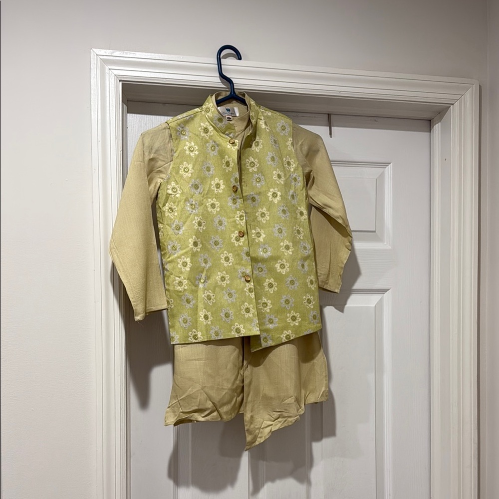 Yellow Floral Traditional Outfit